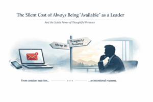 The silent cost of always being “Available” as a leader