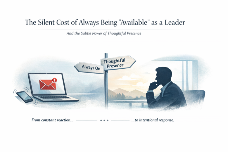 The silent cost of always being “Available” as a leader
